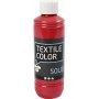 Peinture textile textile solide - rouge - couvrante - 250 ml