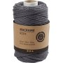 Fil macram - gris - 4 mm - 55 m