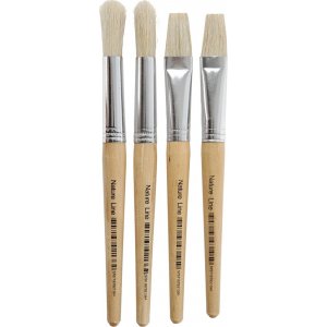 Brosses pour enfants - en bois - 4 pcs Brosses pour enfants - en bois - 4 pcs