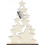 Sapin de Nol d'toiles - 21,5 x 29,8 cm