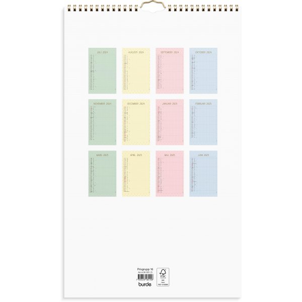 Calendrier familial 24/25 - Couleur