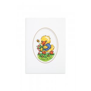 Kit de broderie Carte - Les poules qui jouent, pack de 3 Kit de broderie Carte - Les poules qui jouent, pack de 3