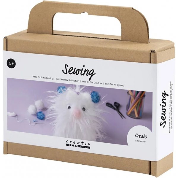 Mini Kit DIY Couture, couleurs mlanges, Monstre