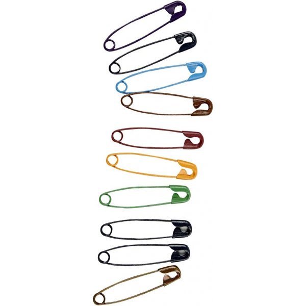 pingles de sret - couleurs mlanges - 10 x 100 pcs