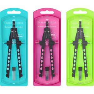 Compatible avec - Faber-Castell Grip - Boussole à réglage rapide - Neon 23 (5F) Compatible avec - Faber-Castell Grip - Boussole à réglage rapide - Neon 23 (5F)