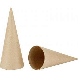 Cônes en carton - H20, Ø8 cm - 5 pcs Cônes en carton - H20, Ø8 cm - 5 pcs