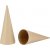 Cônes en carton - H20, Ø8 cm - 5 pcs Cônes en carton - H20, Ø8 cm - 5 pcs