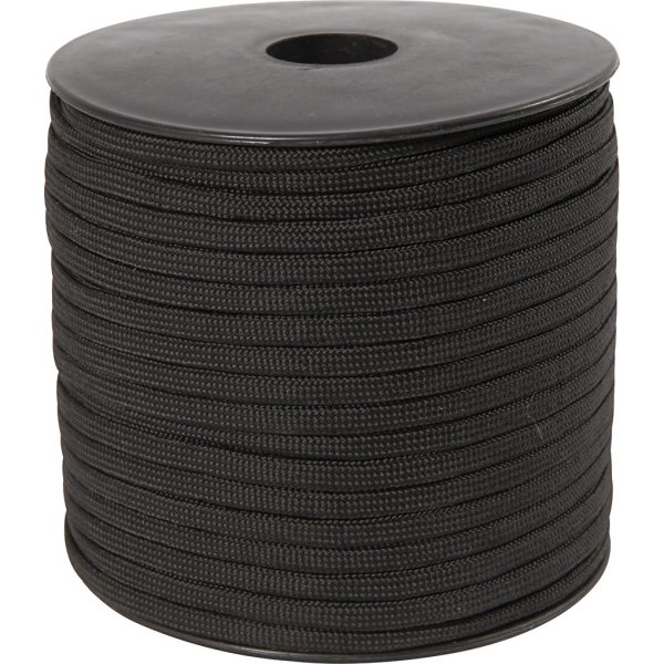 Cordon à nouer - noir - 50 m Cordon à nouer - noir - 50 m