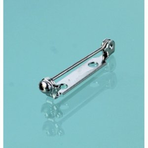 Broche 27 mm - couleur argent 5 pcs. boucle de balle Broche 27 mm - couleur argent 5 pcs. boucle de balle
