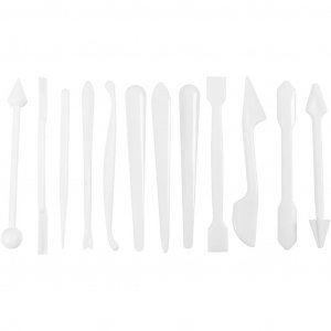 Bâtonnets de modelage blancs de 12,7 à 14,3 cm (12 pièces) Bâtonnets de modelage blancs de 12,7 à 14,3 cm (12 pièces)