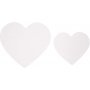 Coeurs - blanc - 2 x 25 pcs