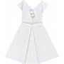 Autocollants - blanc - robe - 6 pcs