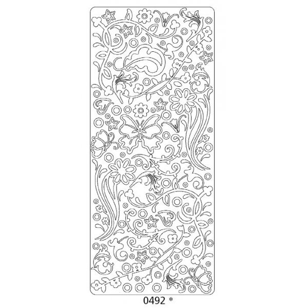 Peel offs - Fleurs avec papillons