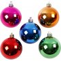 Boules de sapin de Nol - couleurs vives - 6 cm - 20 pcs