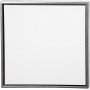 ArtistLine Toile avec cadre - argent antique/blanc - 54x54 cm