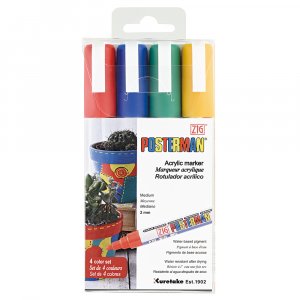 Feutre ZIG Posterman PMA-30 2 mm 4 couleurs