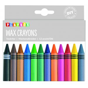 Crayon de cire 12 pi�ces �pais
