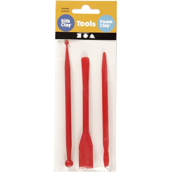 Btons de modelage - rouge - 3 pcs