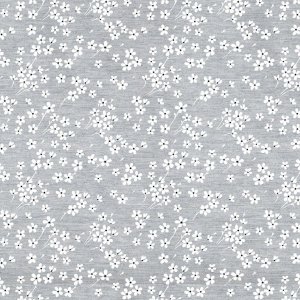 Tissu ciré textile Milflores gris 02 Tissu ciré textile Milflores gris 02