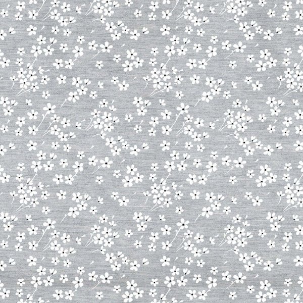 Tissu cir textile Milflores gris 02
