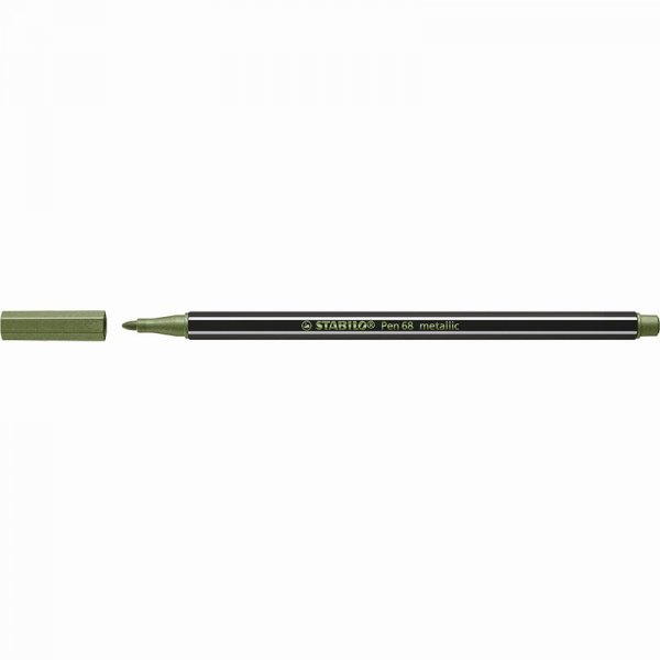 Stylo fibre Pen 68 Mtallis - Vert clair