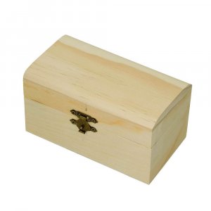 Boîte en bois 13,8 x 8 x 7,5 cm - couvercle arrondi non traité Boîte en bois 13,8 x 8 x 7,5 cm - couvercle arrondi non traité