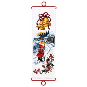Kit de broderie Minivepa - Père Noël avec une torche Kit de broderie Minivepa - Père Noël avec une torche