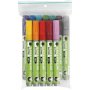 Marqueurs pour verre et porcelaine - couleurs mlanges - semi opaques - 2-4 mm - 12 pcs