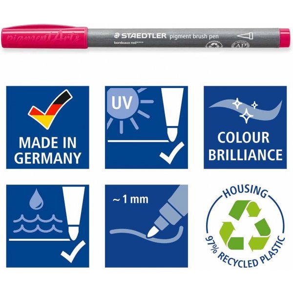Stylo pinceau à pigments Staedtler Stylo pinceau à pigments Staedtler
