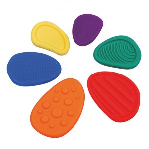 Pierres sensorielles en silicone 3-7 cm - 6 pièces Pierres sensorielles en silicone 3-7 cm - 6 pièces