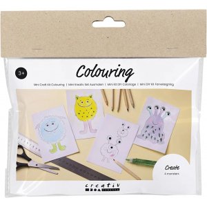 Mini kit de coloriage DIY, Monstre Mini kit de coloriage DIY, Monstre