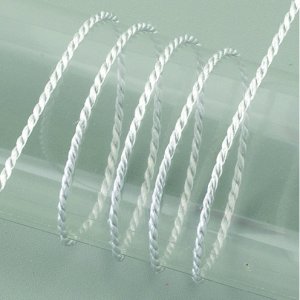 Cordon viscose 2 mm - 50 mètres - couleur argent Cordon viscose 2 mm - 50 mètres - couleur argent