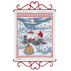 Kit de broderie Vepa - Soirée du Père Noël Kit de broderie Vepa - Soirée du Père Noël