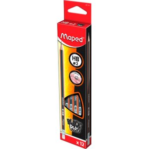 Crayon - Maped - HB#2 avec pointe gomme Crayon - Maped - HB#2 avec pointe gomme