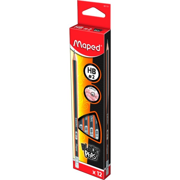 Crayon - Maped - HB#2 avec pointe gomme