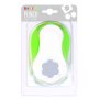 Fleur punch 5 cm - Vert/blanc Fleur punch 5 cm - Vert/blanc