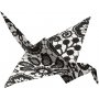 Papier origami - noir/blanc - 10 x 10 cm - 50 feuilles
