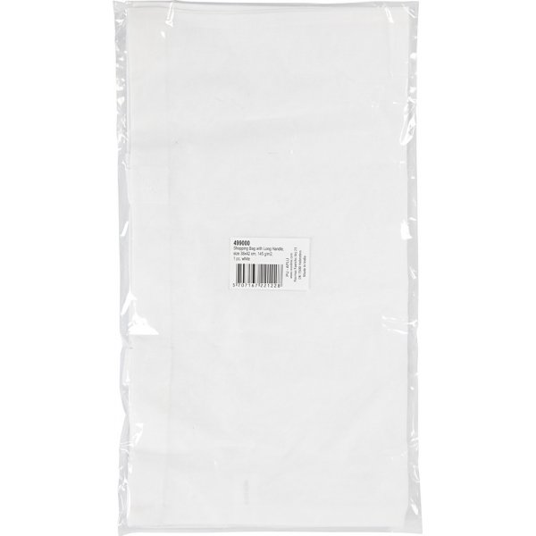 Sac textile  anse longue - blanc