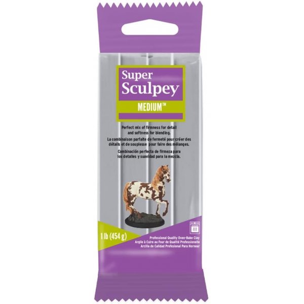 Sculpey Clay Super Medium Blend 450g - Gris