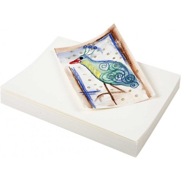 Papier aquarelle - blanc - A5 - 200 g - 100 feuilles