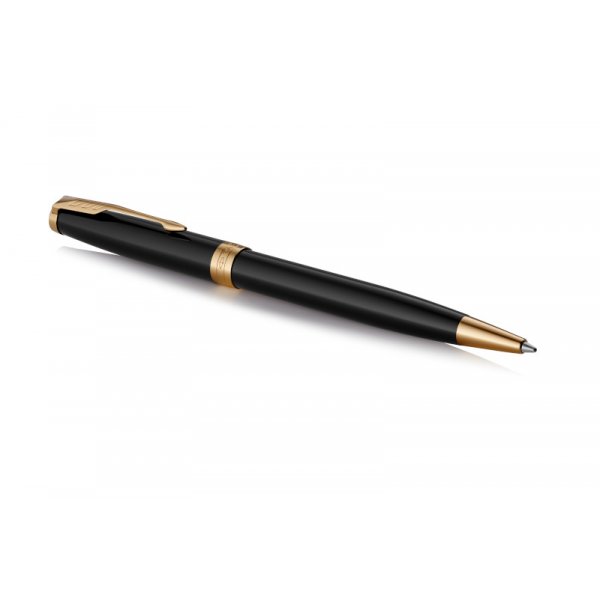 Stylo bille Parker - Sonnet Black Lacquer - Stylo bille GT - Moyen noir Stylo bille Parker - Sonnet Black Lacquer - Stylo bille GT - Moyen noir