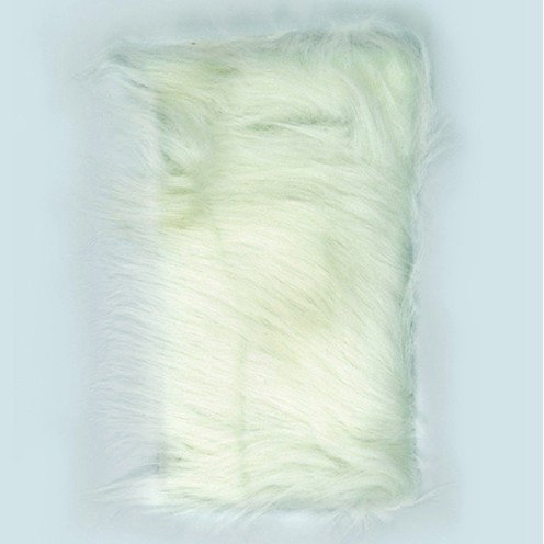 Textile fourrure 20 x 35 cm - blanc