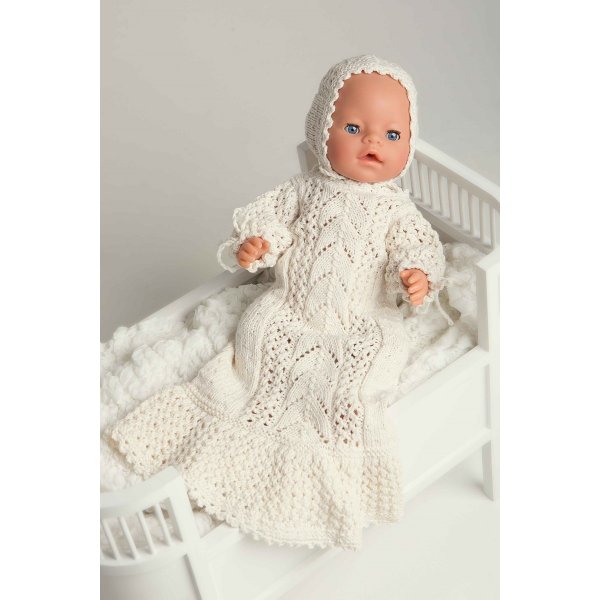 Patron tricot - Robe de baptme (1303-3)