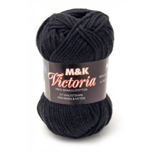 Fil M&K Victoria - 50g - Noir (750) Fil M&K Victoria - 50g - Noir (750)