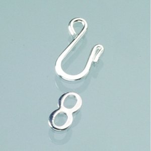 Serrure à crochet h 16 mm - argenté 4 pcs Serrure à crochet h 16 mm - argenté 4 pcs