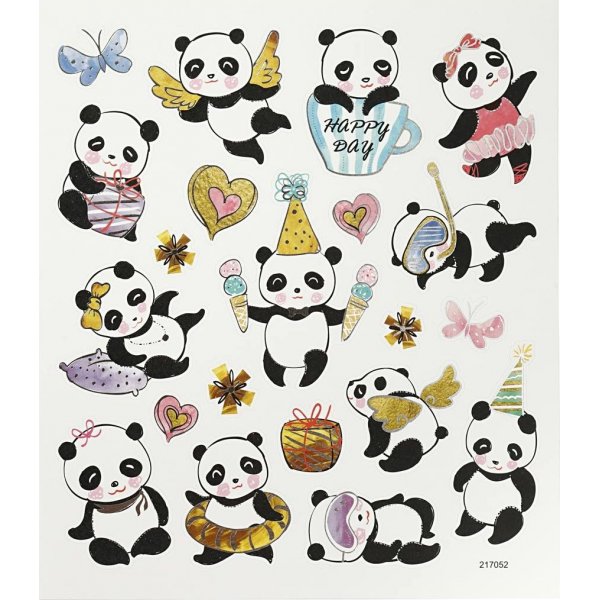 Autocollants - pandas