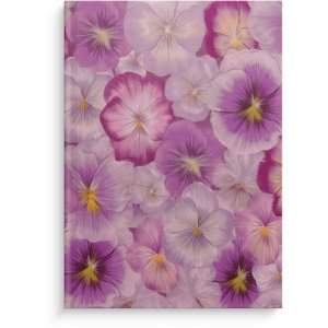 Carnet ligné A5, motif violets, rêves de jardin Carnet ligné A5, motif violets, rêves de jardin