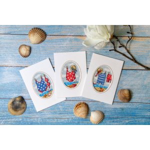 Kit de broderie Carte - Cintre à brins 3-pack Kit de broderie Carte - Cintre à brins 3-pack