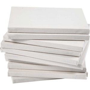 Toile - blanc - 18 x 24 cm - 40 pcs Toile - blanc - 18 x 24 cm - 40 pcs