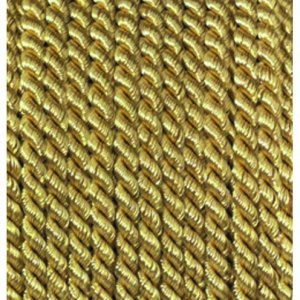 Cordon viscose 4 mm - 25 mètres - doré Cordon viscose 4 mm - 25 mètres - doré